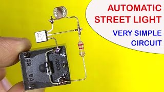 DIY Automatic street light | Very simple LDR project