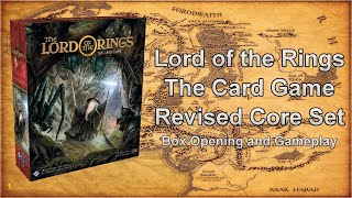 Lord of the Rings - Card Game (Revised Core Set) - Unboxing/Game play