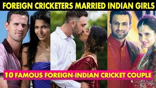 Foreign cricketers married indian GIRLS #cricket