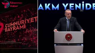 Cumhurbaşkanı Erdoğan, AKM'nin açılışını 'Gezi’ göndermesiyle yaptı