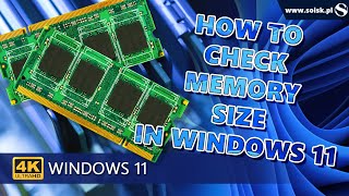 How Much RAM Do I Have? and How to check memory size in Windows 11