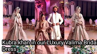 Kubra khan in our LUxury Valima BridalGown designed by Crystal London