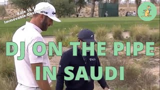 DJ on the Pipe in Saudi - Golf Rules Explained