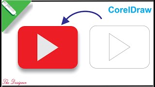 YouTube logo designing in Corel draw| YouTube logo kese banaye | The Designer #youtube #teaching