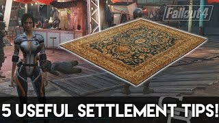 Fallout 4 - 5 Useful Settlement Building Tips! (Fallout 4 Tips & Tricks)