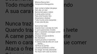 Música/ Nunca tem @XandeDePilares alô bateria .MRG