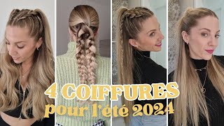 IDEE COIFFURE été 2024 avec ET sans tresses * coifure festival facile & rapide cheveu mi long & long