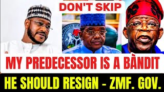 Breaking News: My Predecessor Is A Bandit - Zamfara Governor Revealed #revolutionnow