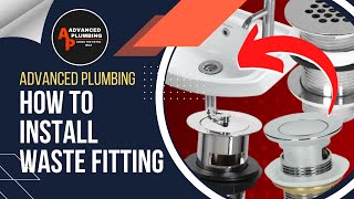 How to install a waste fitting || How to install Basin waste ||