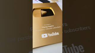 Thank you all 🤩🥳 Golden play button unboxing