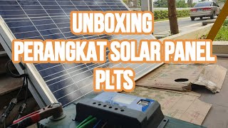 UNBOXING PERANGKAT SOLAR PANEL - PEMBANGKIT LISTRIK TENAGA SURYA (PLTS) OFFGRID