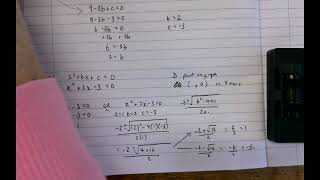 Functions and Graphs - finding an unknown coefficient in a quadratic function