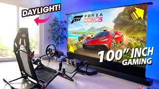 HUGE *ROLLABLE* 100-INCH 4K LASER TV - BIGGEST UPGRADE! ⚡️ BIGVUE Motorised ALR UST Projector Screen