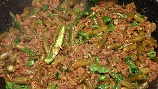 Nutritious Green Beans Recipe |French Beans High Protein Recipe| Keema beans recipe