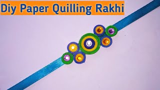 How To Make Rakhi Easy At Home | How To Make Quilling Rakhi Easy @JayashreeCraftyDiy