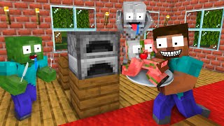 Monster School : Bad Cooking Challenge - Minecraft Animation