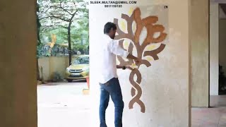 STENCILS  -   EXTERIOR EARTHY LUSH BY ASIAN PAINTS ( APEX ULTIMA WALL ART )