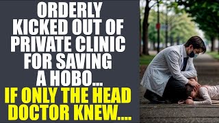 Orderly Kicked Out Of Private Clinic For Saving A Hobo ... If Only The Head Doctor Knew....