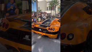 Koenigsegg CCX with straights pipes revving after car show!!! #supercars #leaving