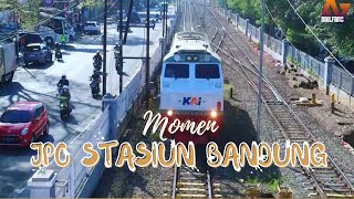 KIRANG LANGSIR‼️Moment Pengiriman Rangkaian Kereta langsir maju mundur cantik di Stasiun Bandung