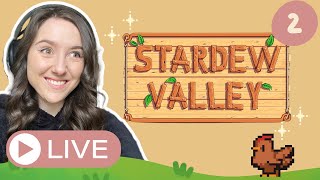 Lets Play Stardew Valley LIVE STREAM Part 2