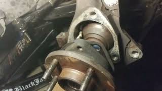 Buick Rendezvous front hub bearing replacement.