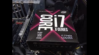 Intel i7-7740X CPU Installing