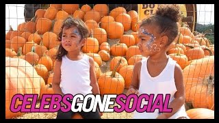 North West Visits a Pumpkin Patch