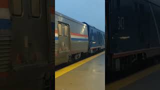 Amtrak 29 Capitol Limited pulling into Elkhart for the last and final time