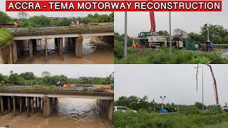 TRAFFIC AND FLOODING SITUATION IN GHANA || TEMA MOTORWAY BRIDGE RECONSTRUCTION PROJECT #ghananews