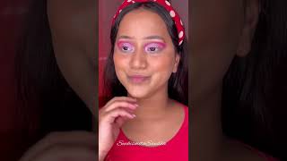 Pink CutCrease eyes #short #shortvideo #fyp #trending #eyeliner #dewymakeuplook #lipsticktutorial