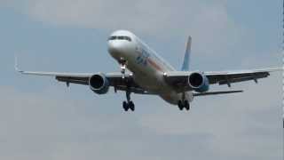 Arkia Boeing 753 landing rwy 26 at Ben Gurion airport-Israel