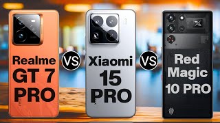 Realme GT 7 Pro 5G vs Xiaomi 15 Pro 5G vs Red Magic 10 Pro 5G