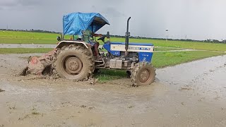 Swaraj 744 4×4 tractor mud finishing 😈😱💪