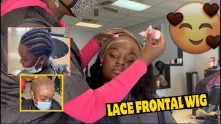 SHE DID THAT!😍 LACE FRONTAL WIG INSTALL