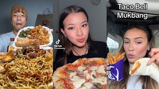 Tiktok mukbang compilation part-80 | pizza ,taco bell and more