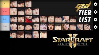 GSL Code S 2019 S3 Tier List | Starcraft II