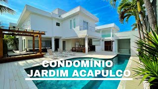 MANSÃO LUXUOSA LOCALIZADA NO CONDOMÍNIO JARDIM ACAPULCO EM GUARUJÁ-SP