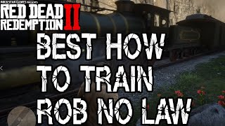 Gamer :RDR2 Red Dead Redemption II How To Rob A Train Best Spot No Law