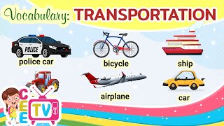 Types of Vehicles | Modes of Transportation | Vocabulary for Toddlers Preschool & Kindergarten Kids